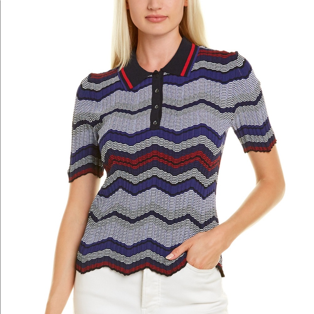 Chic Polo with Structured Hem